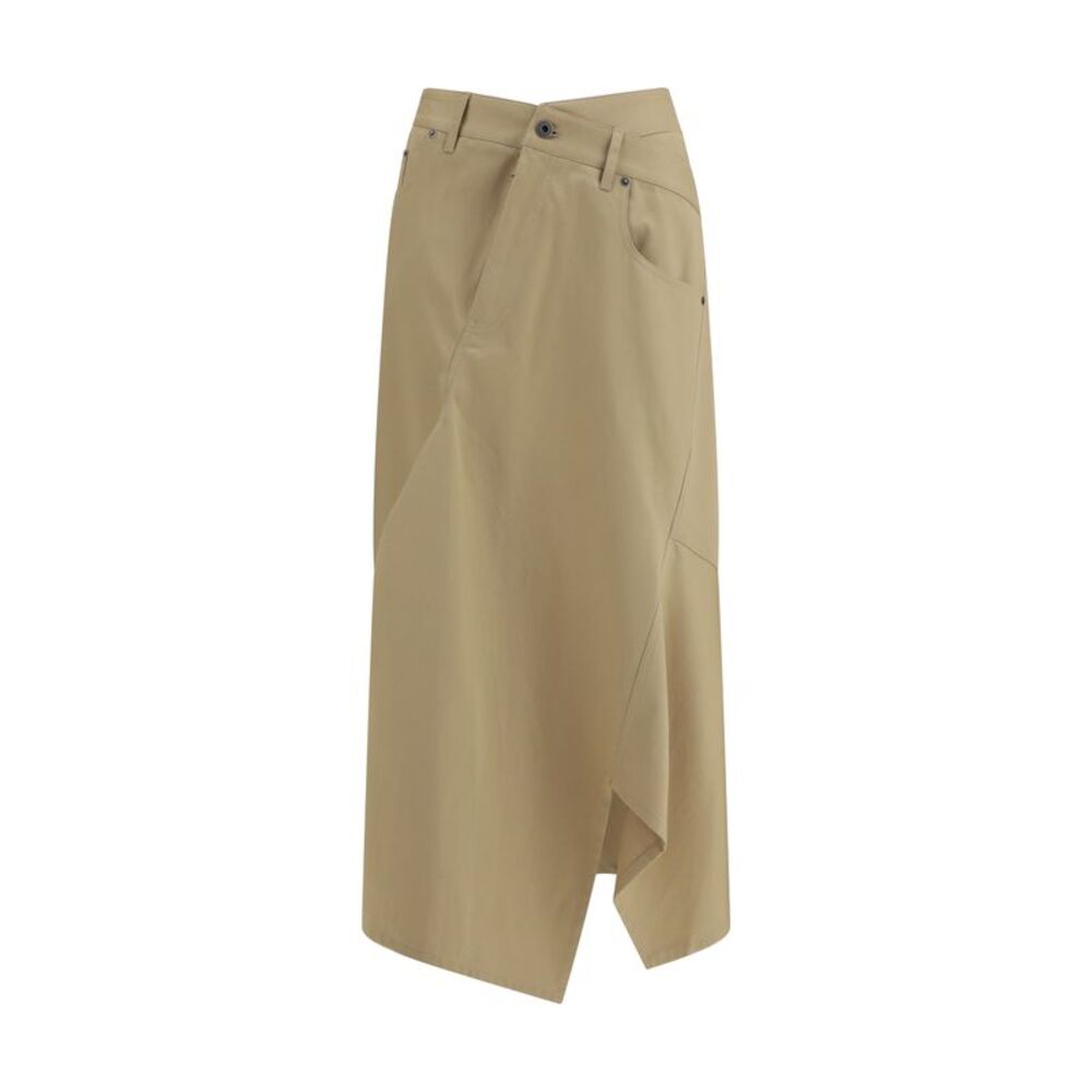 Loewe Women Asymmetric Cotton Skirt